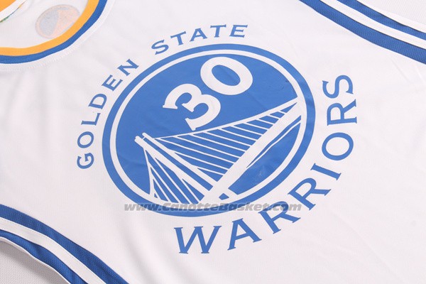 Maglia Donna Golden State Warriors Stephen Curry #30 Bianco